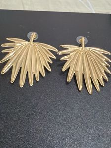 Gold Leaf Drop Earrings