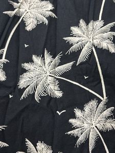 Men's Black Palm Tree Print Shirt