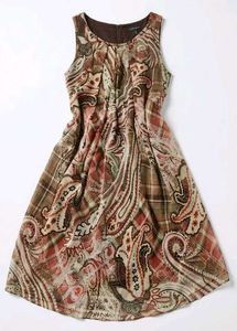 sale -new classy  Paisley Print Sleeveless Dress