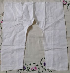 White Cotton Pajama Pants