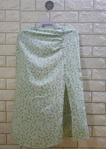 Floral Print High-Waist Skirt