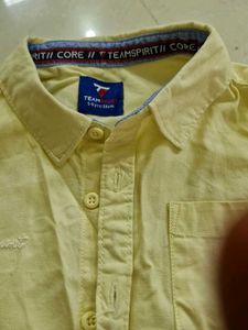 Men's Yellow Long Sleeve Shirt