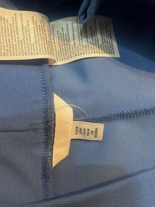 H&amp;M Chic Blue Wide Leg Pants with Gold Buttons