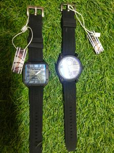 Stylish Pair of Black Watches