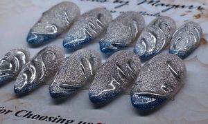 Stunning Glitter Ombre Press-On Nails