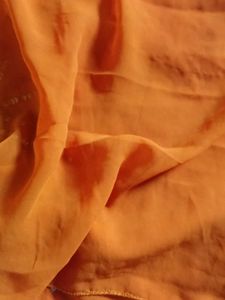Orange Embroidered Saree