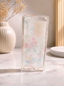 Sparkly Floral Liquid Phone Case