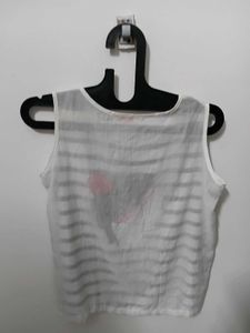 Striped Sleeveless T-Shirt