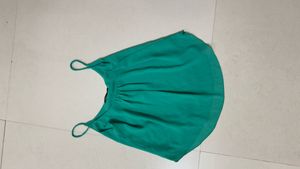 Green Sleeveless Tank Top