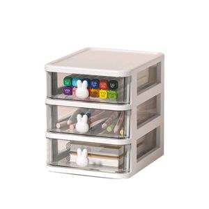 2Cute 3-Drawer Organizer pink and white