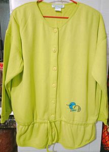 Vintage Adidas Button-Up Sweatshirt