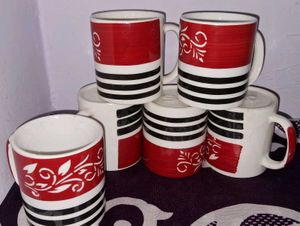 Set of 6 Ceramic Mugs