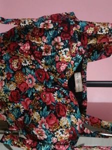 Floral corset top