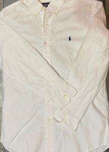 Classic Polo Ralph Lauren White Button-Down Shirt
