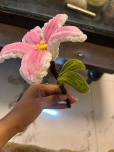 Handmade Pink Pipe Cleaner Flowers