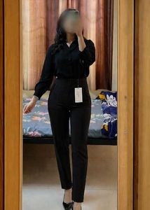 New Classic Black High-Waisted Pants
