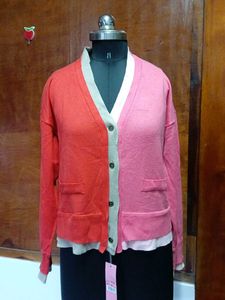 Mixed colour cardigan