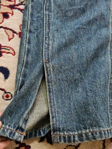 polo walk slit denim jeans