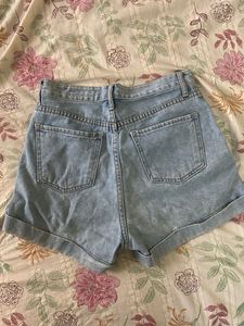 Light Wash Denim Shorts