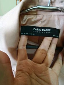 Zara Basic Double-Breasted Blazer