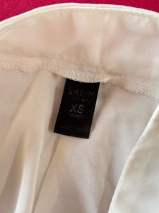 Shein White Wide Leg Pants