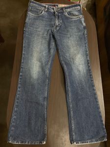 Classic Blue Wash Flare Jeans