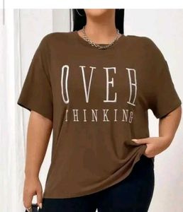 236. Brown oversized tshirt