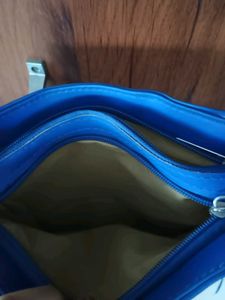 Stylish Blue Fringed Crossbody Bag