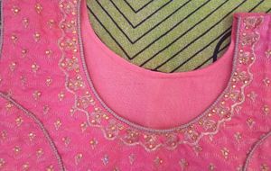 Stunning Pink Embroidered Lehenga Choli
