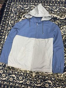 Two-Tone Hooded Jacket