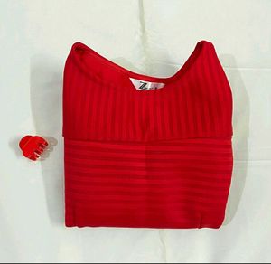 High Quality Red Midi Dress
