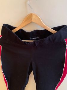 Comfy Navy Track Pants with Red Stripe