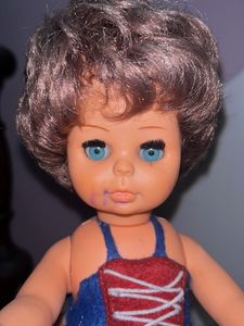 Vintage Doll ( stain on the face)