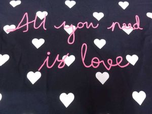 Cute Heart Print one-piece