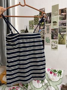 Navy Striped Camisole Top
