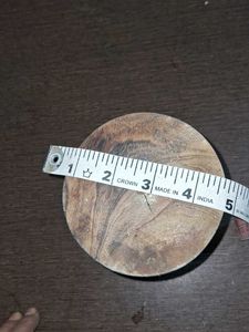Rustic Wooden Candlestick Holder