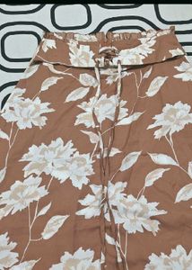 Floral Print Midi Skirt