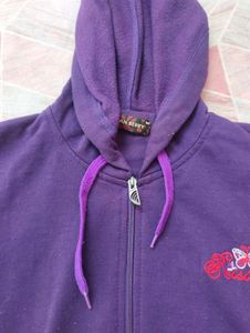 Purple Zip-Up Hoodie