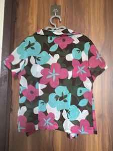 Vibrant Floral Print Shirt