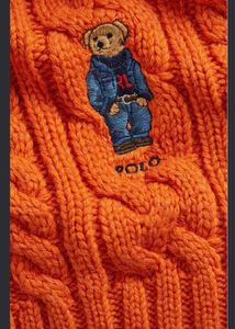 Ralph Lauren Polo Bear Scarf - Orange