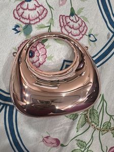 Sparkling Rose Gold Clutch Bag