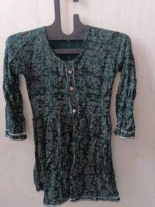 Elegant Green Printed Kurta