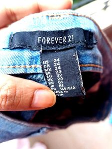 forever21 Light Wash Skinny Fit Jeans