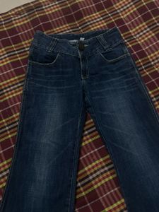 Women's Wide-Leg low waisted Denim Jeans