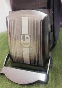 Men's Black Belts with Silver Buckle