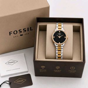 Fossil Gold Watch with Box