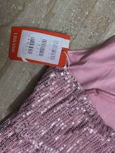 Sparkly Pink Sequin Mini Dress