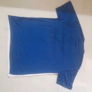 Men's Blue &amp; White T-Shirt