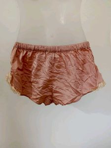 Lace Trim Pajama Shorts