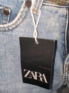 Zara Denim Shorts with Trim